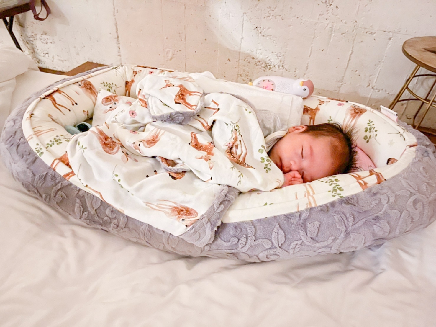 【寶寶好好眠｜波蘭Maylily 竹纖維柔雲睡窩。暖毯。萬用巾。寶貝枕。推車墊｜Yookidoo折疊健力架】