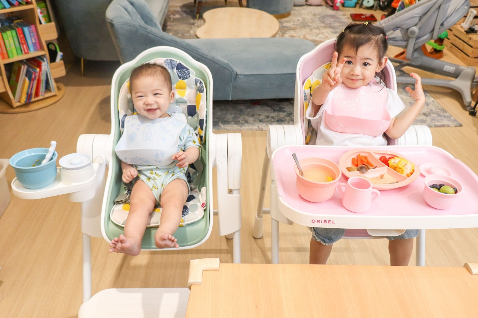 出生就開始用！【新加坡Oribel成長型餐椅。Cocoon Z成長型餐椅。多功能遊戲桌】