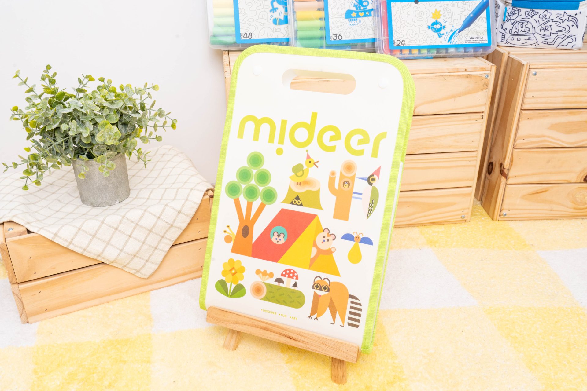 【MiDeer｜可水洗蠟筆畫筆。畫冊文具｜大師聯名-好餓毛毛蟲】2024秋季新品上市！