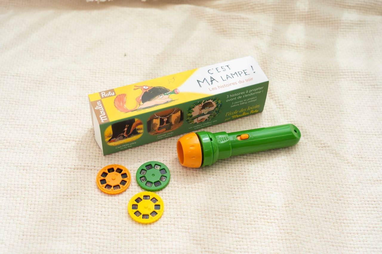 【想像力是孩子的超能力！｜法國Moulin Roty故事手電筒。安撫玩偶。復古童玩】