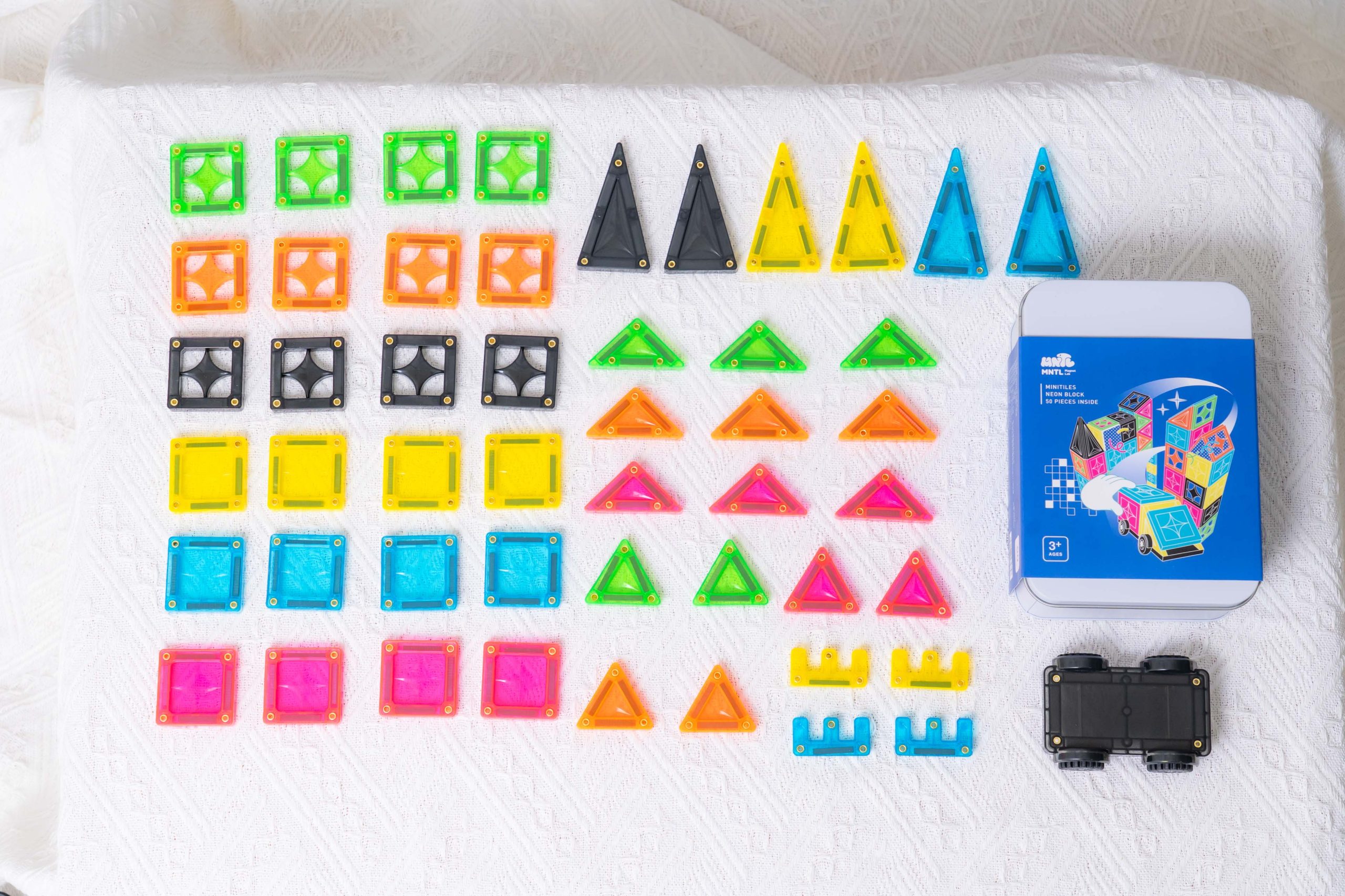 玩出未來創造力【MNTL多彩藝術磁力片、磁力積木、迷你磁力片】0-10歲玩法分享+實玩影片｜茜茜團購推薦