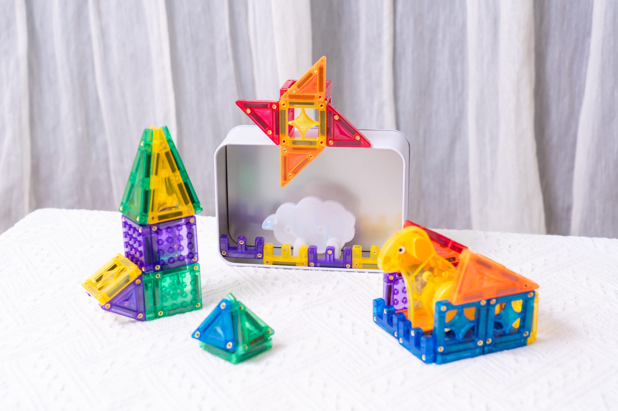 玩出未來創造力【MNTL多彩藝術磁力片、磁力積木、迷你磁力片】0-10歲玩法分享+實玩影片｜茜茜團購推薦