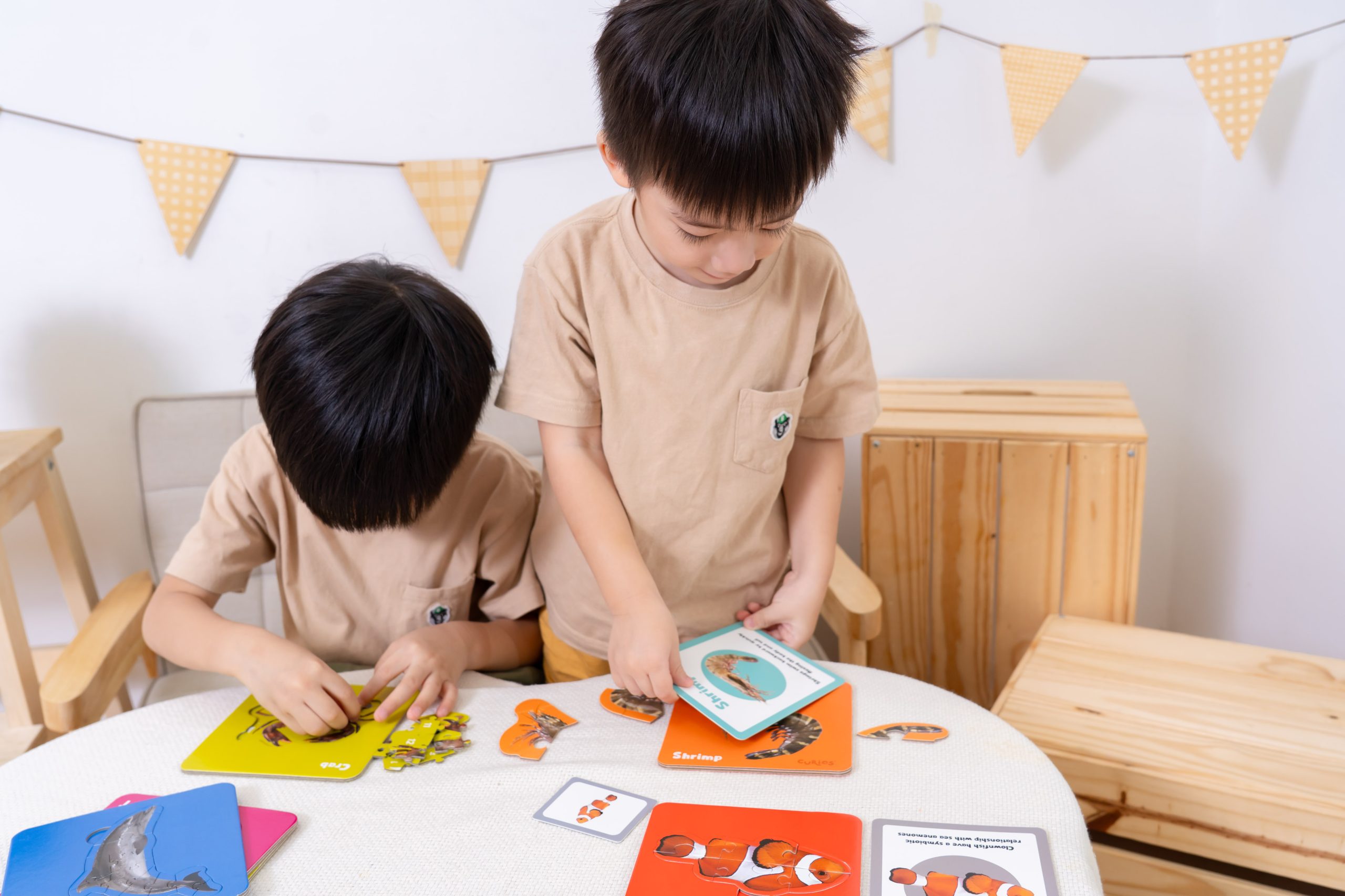 孩子玩得開心、學得更快！【Curios認知圖卡、配對拼圖、學習遊戲盒】茜茜獨家送音檔