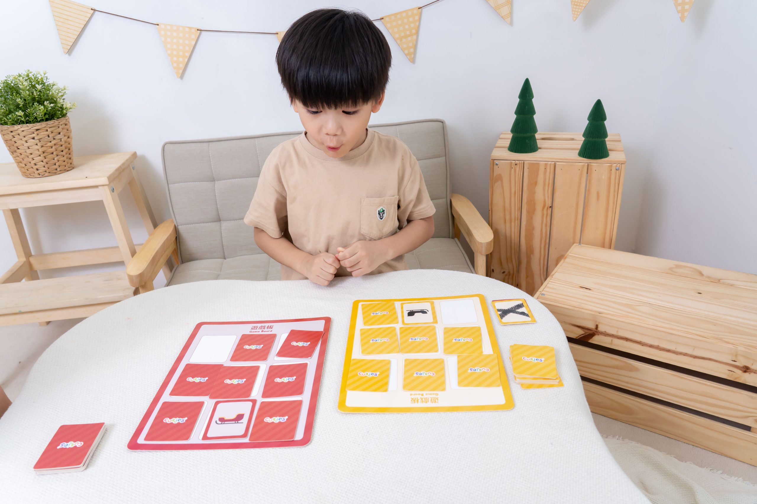 孩子玩得開心、學得更快！【Curios認知圖卡、配對拼圖、學習遊戲盒】茜茜獨家送音檔
