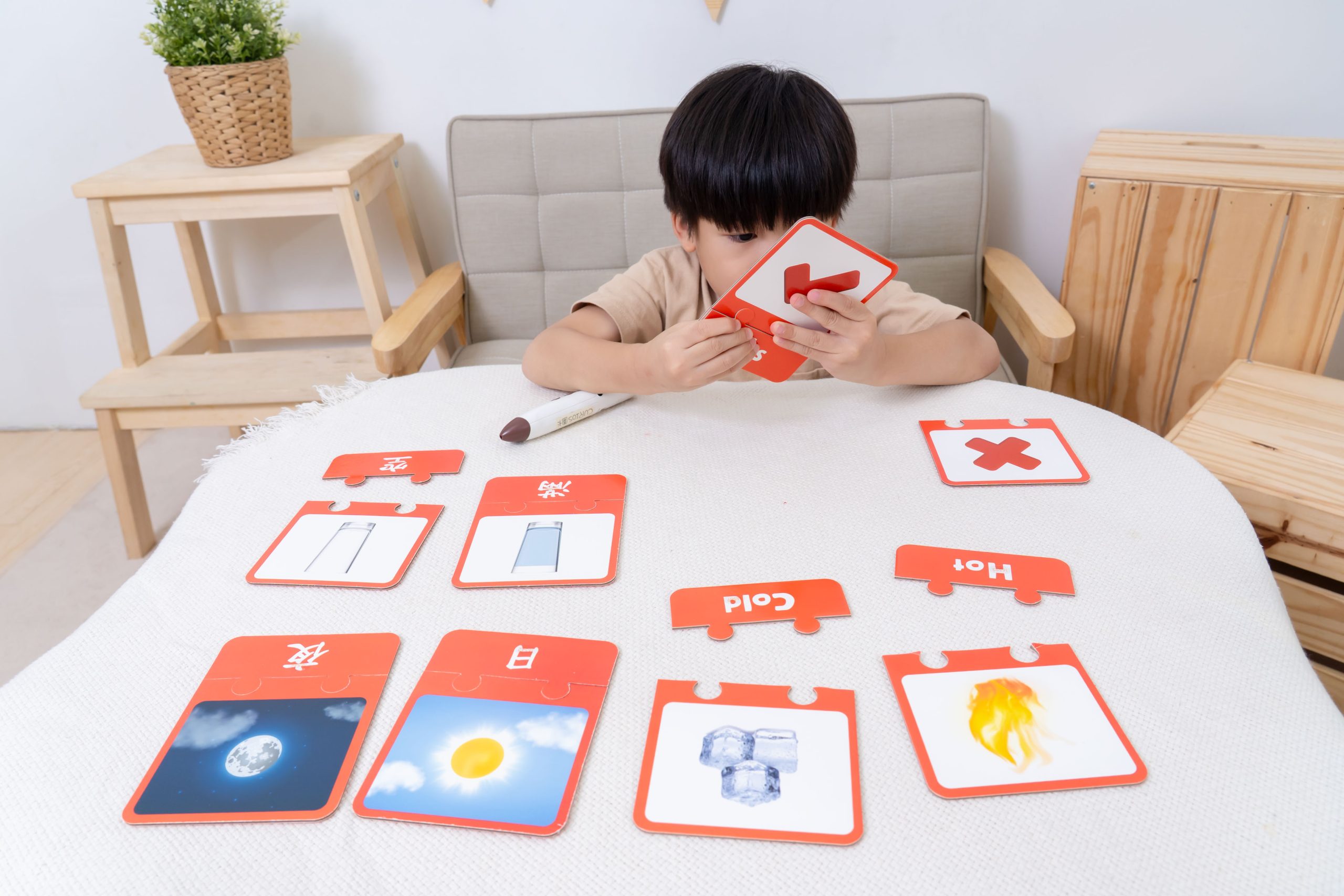 孩子玩得開心、學得更快！【Curios認知圖卡、配對拼圖、學習遊戲盒】茜茜獨家送音檔