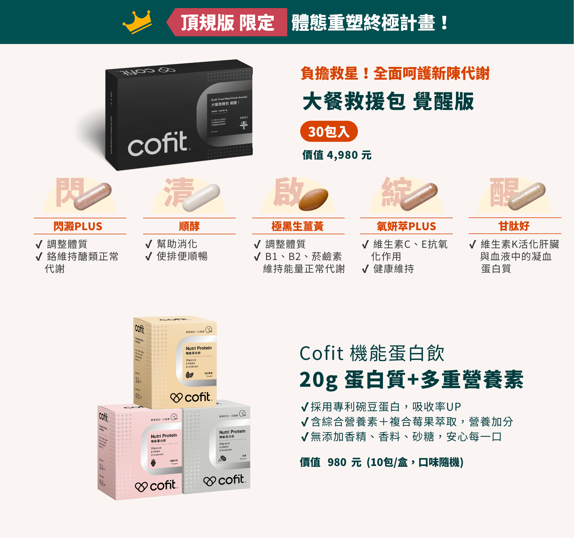 8週夫妻瘦身8kg！【Cofit 高速燃脂計劃】開課大禮包+大餐救援包～全新升級AI助教-24小時陪你瘦！