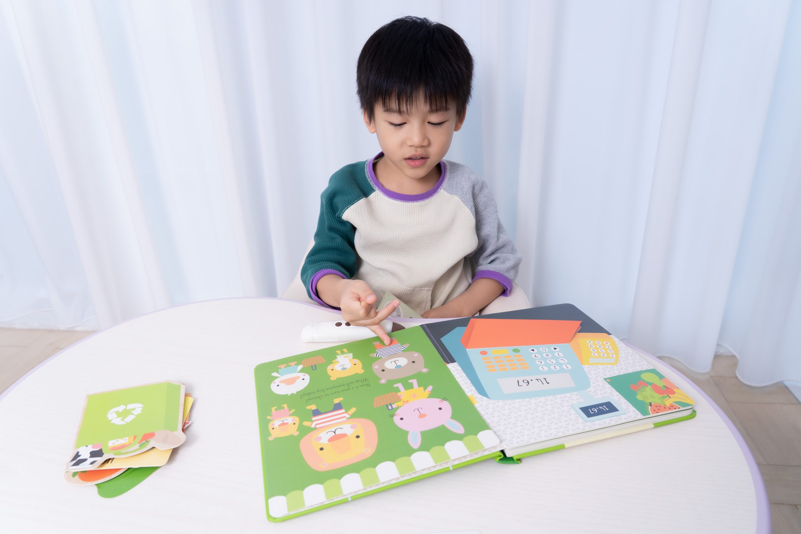 【KidsRead點讀筆x茜茜｜同步提升專注力｜幼兒英文篇。互動學習系列】+小小職人遊戲屋