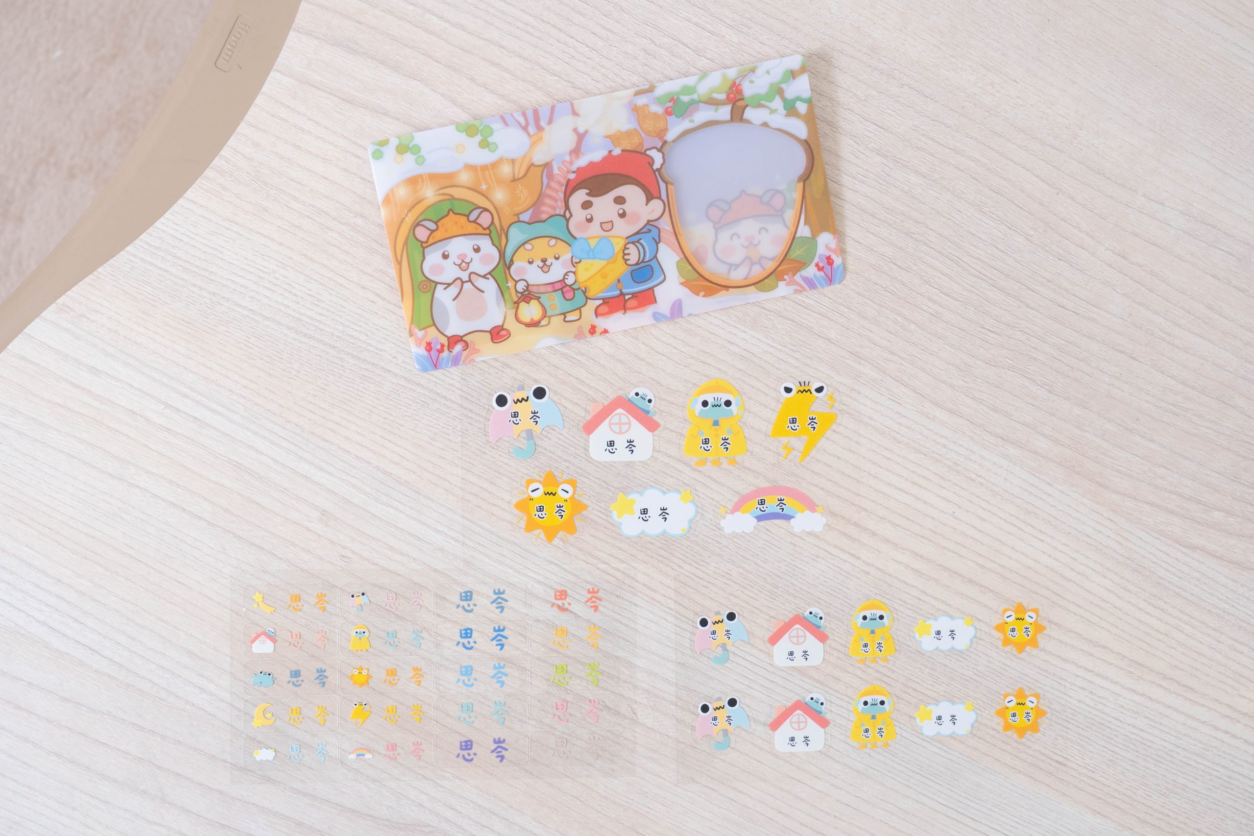 小孩必備！超實用姓名貼【作伴｜耐高溫+防水姓名貼。水晶貼。不鏽鋼水杯。衣物印章。客製餐具組。三色碗。鑰匙圈。手帕。水壺】～波力+汪汪隊聯名款！